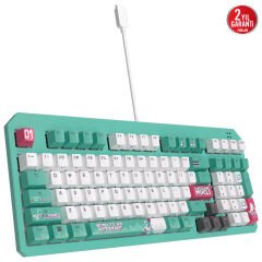 ASUS TUF GAMING K3 RED SWITCH/PBT/TR GEN II HATSUNE MIKU KOMPAKT 97 TUŞ DİZİLİMİ, OPTİK-MEKANİK RGB ANAHTARLAR, SES AZALTICI KÖPÜK, IP57 SU GEÇİRMEZLİK, ÇIKARILABİLİR ÜST PLAKA VE AURA SYNC