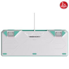 ASUS TUF GAMING K3 RED SWITCH/PBT/TR GEN II HATSUNE MIKU KOMPAKT 97 TUŞ DİZİLİMİ, OPTİK-MEKANİK RGB ANAHTARLAR, SES AZALTICI KÖPÜK, IP57 SU GEÇİRMEZLİK, ÇIKARILABİLİR ÜST PLAKA VE AURA SYNC