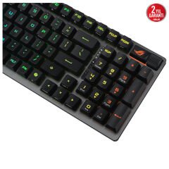 ASUS ROG STRIX SCOPE II 96 WL/RX RED/ABS/TR WIRELESS OYUN KLAVYESİ: ÜÇ MODLU BAĞLANTI, ROG RX OPTİK ANAHTARLAR, PBT TUŞ KAPAKLARI, SİLİKON YALITIM, EK ROG TUŞLARI, BİLEK DESTEĞİ