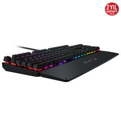 ASUS TUF GAMING K3 AURA SYNC RGB OPTIK MEKANIK TURKCE OYUNCU KLAVYESI BILEK DESTEGI SUYA VE TOZA DAYANIKLI RED SWITCH