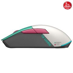 ASUS TUF GAMING MİNİ WİRELESS MOUSE HATSUNE MIKU EDİTİON: 65 GRAM, ÜÇLÜ BAĞLANTI, 12.000 DPI SENSÖR, 100 MİLYON TIK ÖMRÜ, PTFE AYAKLAR, 6 PROGRAMLANABİLİR TUŞ