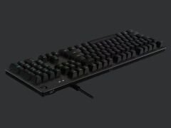 LOGITECH G G512 LIGHTSYNC RGB GX BLUE CLICKY ARKADAN AYDINLATMALI MEKANİK KABLOLU TÜRKÇE Q OYUNCU KLAVYESİ-SİYAH 920-009353
