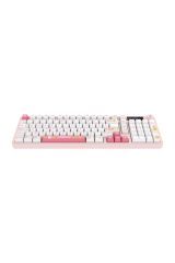 HAWK GAMING HK258WP KABLOSUZ BEYAZ PEMBE KLAVYE