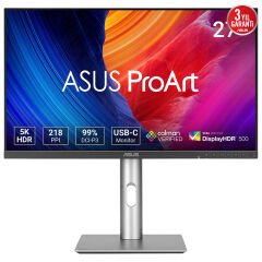 ASUS ProArt PA27JCV 27 5K IPS HDR500 5120 x 2880 5ms 400cd DP HDMI USB-C Hoparlör VESA 3YIL 99% DCI-P3,Calman Verified, PD 96W, Auto KVM,Pivot Monitör
