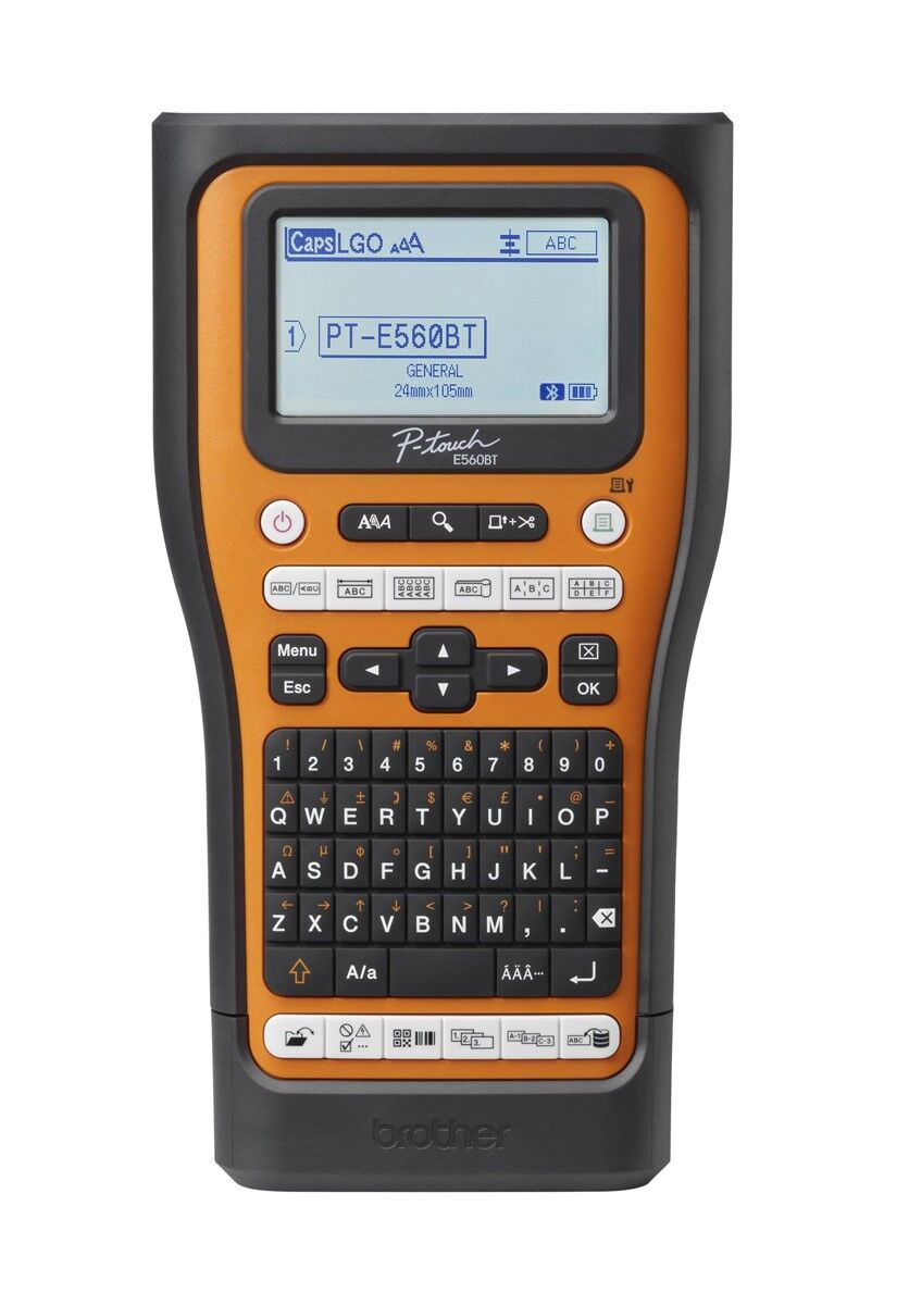 BROTHER P-TOUCH PT-E560BTVP 6 - 24MM BASKI TZE SERİSİ ETİKET YAZICI EL TİPİ BLUETOOTH USB BAĞLANTI (PİL DAHİL)