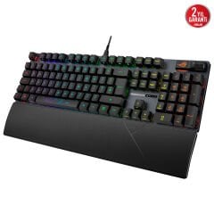 ASUS ROG STRIX SCOPE II RX MULTI FONKSİYONEL USB QWERTZ SİYAH İNGİLİZCE KLAVYE