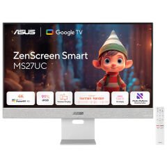 ASUS ZENSCREEN SMART MS27UC 27 IPS 3840X2160 5MS 60HZ 350CD DP HDMI USB-C HOPARLÖR VESA 3YIL