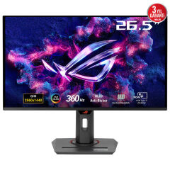ASUS ROG STRIX OLED XG27ACDNG 27 HDR GAMING FAST IPS FREESYNC PRO G-SYNC UYUMLU 2560x1440 0.03ms 360Hz 450cd DP HDMI USB-C VESA 3YIL EYECARE PLUS, FLICKER-FREE, PD 90W PIVOT, 99% DCI-P3 Monitor