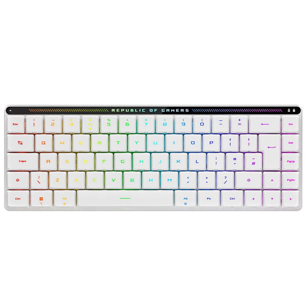 ASUS ROG FALCHION RX RED WL/LP/PBT/UK WIRELESS LOW PROFILE AURA SYNC OYUNCU KLAVYESİ İNGİLİZCE