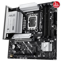 ASUS PRIME H810M-A-CSM Intel H810 LGA1851 DDR5 6400 DP HDMI Çift M2 USB3.2 AURA RGB mATX 6+1+1+1 Güç Aşamaları, Uzaktan Yönetim Yazılımı, Ready for Advanced AI PC