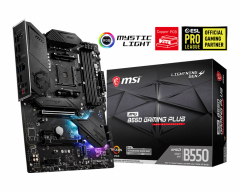 MSI MPG B550 GAMING PLUS DDR4 4400MHZ 1XHDMI 1XDP 2XM.2 USB 3.2 ATX AM4 (AMD 5000/4000G/3000 SERİLERİ İLE UYUMLU)