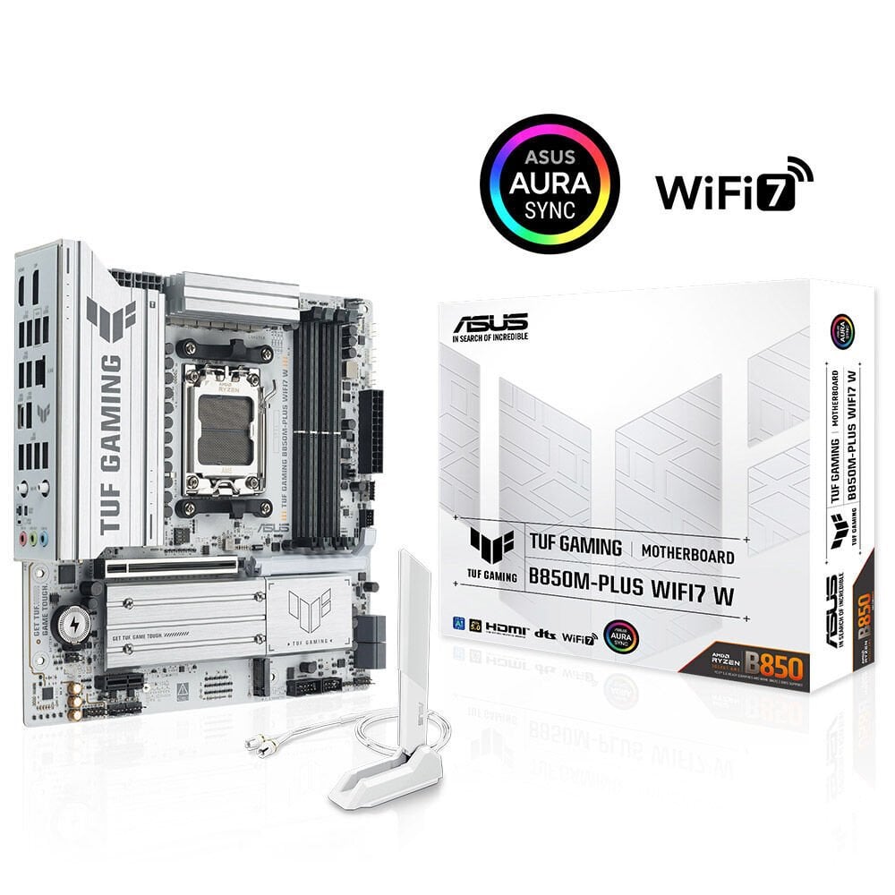 ASUS TUF GAMING B850M-PLUS WIFI7 W AMD B850 B850 Soket AM5 micro ATX ANAKART