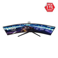 ASUS ROG STRIX XG49VQ 49 GAMING VA KAVISLI AURA RGB FREESYNC 2 HDR DFHD 3840X1080 1MS 144HZ DP HDMI USB MM VESA 3YIL ULTRA-WIDE HDR,DUSUK MAVI ISIK,YUKSEKLIK AYARI Monitör