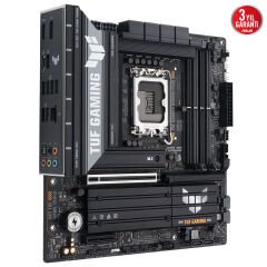 ASUS TUF GAMING B860M PLUS Intel B860 LGA1851 DDR5 8800 DP HDMI TypeC 3x M2 USB3 2 Gen 2x2 AURA RGB 2 5Gbit LAN mATX 12+1+2+1 Güç Aşamaları 1xGen5 M2 Ready for Advanced AI PC