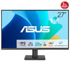 ASUS VA279HG 27 IPS 1920x1080 1ms 120Hz 300cd HDMI VGA VESA 3YIL EYECARE FLICKER-FREE DÜŞÜK MAVİ IŞIK 99%SRGB ÇERÇEVESİZ MONİTÖR