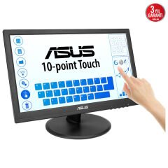 ASUS KURUMSAL VT169HE 15.6 IPS 1920x1080 5ms 60Hz 220cd HDMI VGA VESA 3YIL 10 PARMAK DOKUNMATIK EYECARE MONİTÖR