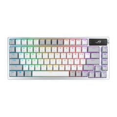 ASUS ROG AZOTH/NX SNOW/ABS/TR/BEYAZ OLED DISPLAY GASKET-MOUNT 3 KATMANLI İZOLASYON ABS TUŞLAR 3 MOD BAĞLANTI ROG/NX SWITCH OYUNCU KLAVYESİ BEYAZ