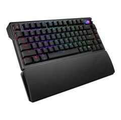 ASUS ROG AZOTH EXTREME/NX SNOW/PBT/UK 75 CUSTOM OYUN KLAVYESİ, ALÜMİNYUM VE KARBON FİBER ŞASE, AYARLANABİLİR CONTA MONTAJI, ÜÇ KATMANLI SES AZALTICI, RENKLİ OLED DOKUNMATİK EKRAN, ROG NX SNOW ANAHTARLAR