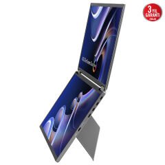 ASUS ZenScreen MQ149CD 14 Duo OLED 1920x1200 1ms 60Hz 400cd MİNİ HDMI USB 3YIL HDR 400 100% DCI-P3 ÇİFT EKRAN KATLANABİLİR TAŞINABİLİR MONİTÖR