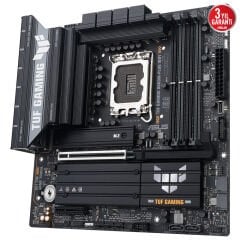 ASUS TUF GAMING B860M PLUS WIFI Intel B860 LGA1851 DDR5 8800 DP HDMI Type-C 3x M2 USB3 2 Gen 2x2 WiFi 7 + BT AURA RGB 2 5Gbit LAN mATX 12+1+2+1 Güç Aşamaları 1xGen5 M2 Ready for Advanced AI PC