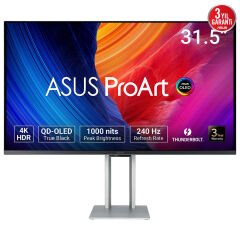 ASUS ProArt PA32UCDM 31.5 OLED 3840x2160 0.1ms 240Hz 250cd Hoparlör VESA 3YIL