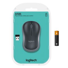 LOGITECH M185 USB ALICILI KOMPAKT KABLOSUZ MOUSE-MAVİ 910-002236