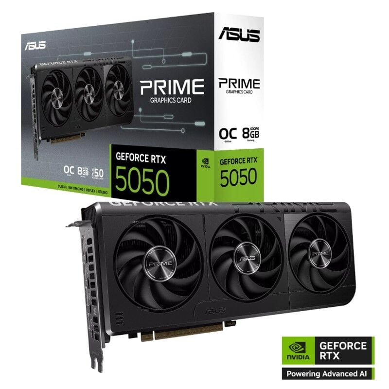 ASUS GEFORCE PRIME-RTX5050-O8G 8GB GDDR6 128BIT 1XHDMI 3XDP EKRAN KARTI