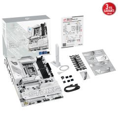 ASUS ROG STRIX B860A GAMING WIFI Intel B860 LGA1851 DDR5 9066 DP HDMI TypeC 4x M2 USB3 2 Gen 2x2 WiFi 7 + BT AURA RGB 2 5Gbit LAN ATX 14+1+2+1 Güç Aşamaları 1xGen5 M2 ASUS AI Advisor