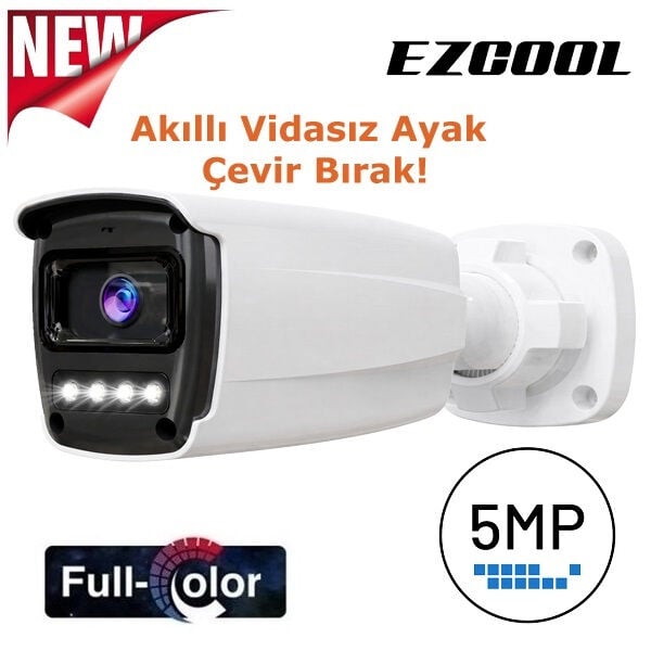EZCOOL EZ-1055FC 5MP 3.6MM 4WARM FULLCOLOR AHD BULLET KAMERA