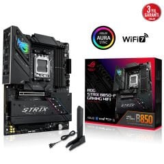 ASUS ROG STRIX B850-F GAMING WIFI AMD B850 AM5 DDR5 6400 DP HDMI 3X M2 USB3.2 WİFİ 6E BT AURA RGB 2.5GBİT LAN ATX ARMOURY CRATE AI SUİTE 3 PCIE SLOT Q RELEASE