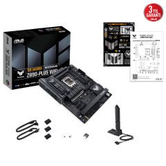 ASUS MB TUF GAMING Z890-PLUS WIFI INTEL Z890 LGA1851 DDR5 8600 DP HDMI USB4 4X M2 USB3.2 WIFI 7 + BT AURA RGB 2.5GBİT LAN ATX 16+1+2+1 GÜÇ AŞAMALARI THUNDERBOLT 4 EASY PC DIY ASUS AI TEKNOLOJİLERİ