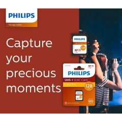 PHILIPS 128GB SDXC 100MB/S C10 FM12SD65B/00