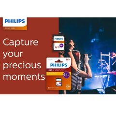PHILIPS 64GB SDXC 100MB/S C10 FM64SD65B/00