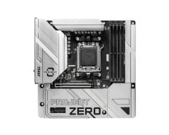 MSI B650M PROJECT ZERO AM5 DDR5 7600MHZ(OC) HDMI DP M.2 USB3.2 2.5G LAN WI-FI 6E mATX