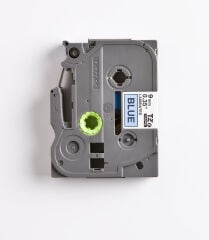 BROTHER P-TOUCH TZE-521 TZE-TAPE 9MM MAVİ ÜZERİNE SİYAH LAMİNASYONLU ETİKET
