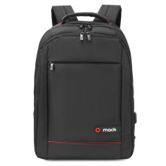 MACK MCC-006 15.6'' OFFICE USB GİRİŞLİ NOTEBOOK SIRT ÇANTASI SİYAH