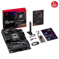 ASUS ROG STRIX B850-E GAMING WIFI AMD B850 AM5 DDR5 6400 DP HDMI 3X M2 USB3.2 WİFİ 6E BT AURA RGB 2.5GBİT LAN ATX ARMOURY CRATE AI SUİTE 3 PCIE SLOT Q RELEASE