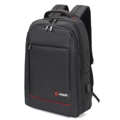 MACK MCC-007 17.3'' OFFICE USB GİRİŞLİ NOTEBOOK SIRT ÇANTASI SİYAH