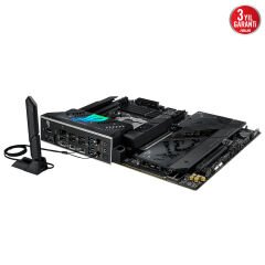 ASUS ROG STRIX X870-F GAMING WIFI AMD X870 AM5 DDR5 8000 DP HDMI 2xUSB4 4x M2 USB3.2 WiFi 7 + BT AURA RGB 5Gbit LAN ATX 16+2+2 Güç Aşamaları, Çift USB4, 4xM.2 slot, PCIe 5.0, USB 10G PD 3.0 ile 30W a kadar USB Çıkışı