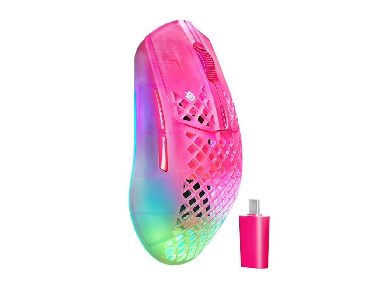 STEELSERIES AEROX 3 WL GEN 2 MAGENTAHAZE 62716