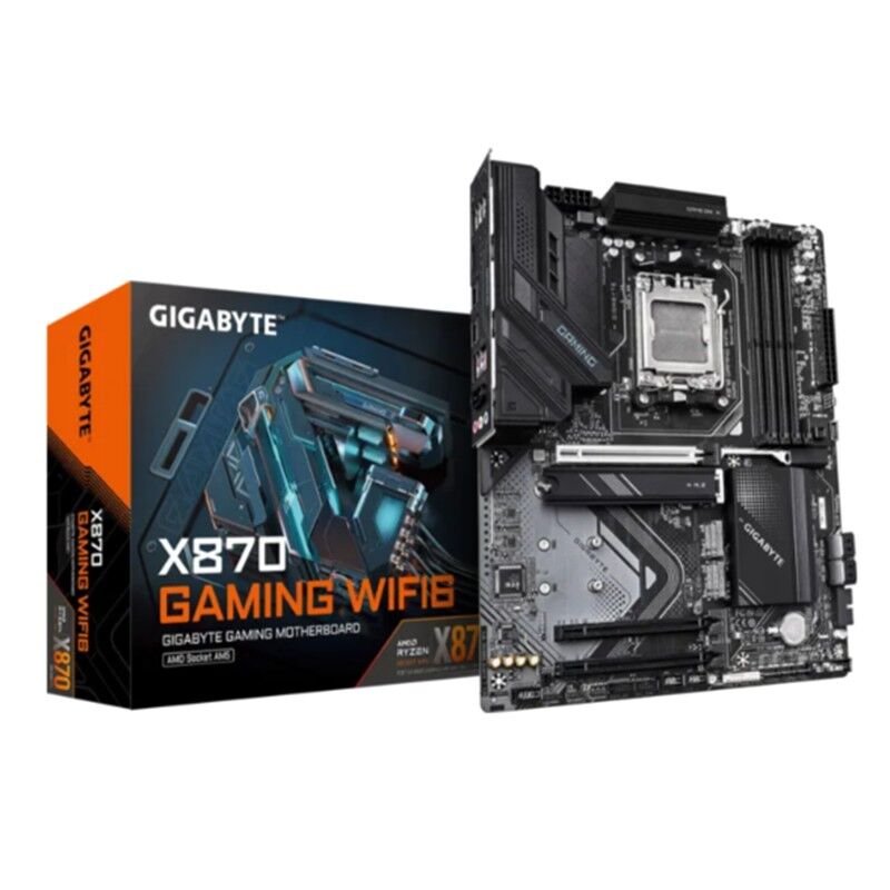 GIGABYTE X870 GAMING WIFI6 DDR5 8200MHZ 1XHDMI 1XM.2 2XUSB TYPE-C ATX AM5 (AMD AM5 9000/8000/7000 SERİLERİ İLE UYUMLU)
