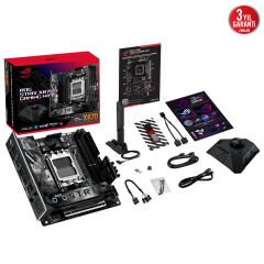 ASUS ROG STRIX X870-I GAMING WIFI AMD X870 AM5 DDR5 8400 HDMI 2xUSB4 2x M2 USB3.2 WiFi 7 + BT AURA RGB 2.5Gbit LAN Mini ITX 10+2+1 Güç Aşamaları, Çift USB4, ROG Strix HIVE II