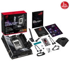 ASUS MB ROG STRIX X670E-I GAMING WIFI AMD X670E AM5 DDR5 6400 2XUSB4(THUNDERBOLT) HDMI ÇİFT M2 USB3.2 WİFİ 6E AURA RGB 2.5GBİT LAN MİNİ ITX PCIE5.0 ASUS 5X PROTECTION III