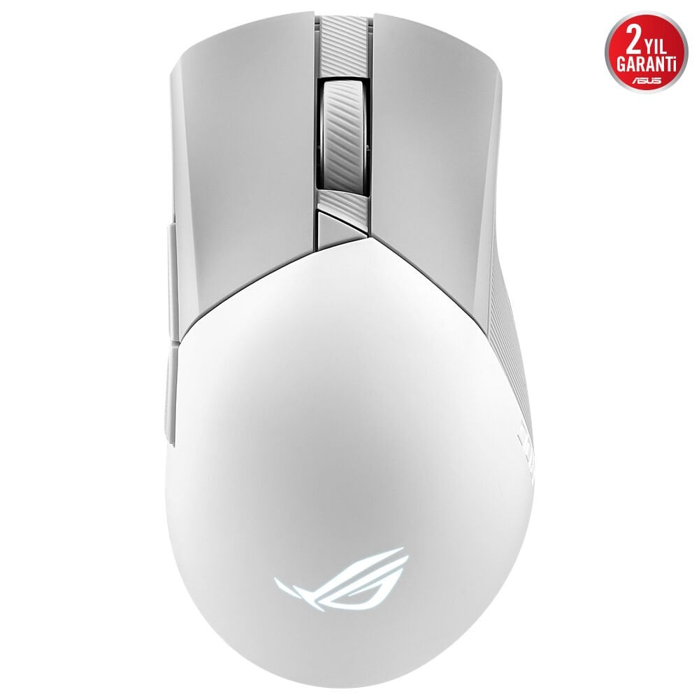 ASUS ROG GLADIUS III WIRELESS AIMPOINT 2.4GHz BLUETOOTH 36000 DPI SENSÖR 6 FARKLI PROGRAMLANABİLİR TUŞ DEĞİŞTİRİLEBİLİR SWITCH OYUNCU MOUSE BEYAZ V2