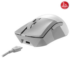 ASUS ROG GLADIUS III WIRELESS AIMPOINT 2.4GHz BLUETOOTH 36000 DPI SENSÖR 6 FARKLI PROGRAMLANABİLİR TUŞ DEĞİŞTİRİLEBİLİR SWITCH OYUNCU MOUSE BEYAZ V2