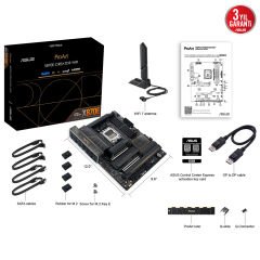 ASUS PROART X870E-CREATOR WIFI AMD X870E AM5 DDR5 8000 HDMI 2xUSB4 4x M2 USB3.2 WiFi 7 + BT AURA RGB 10Gbit + 2.5Gbit LAN ATX 16+2+2 Güç Aşamaları, Çift USB4, ASUS Control Center Express Lisansı