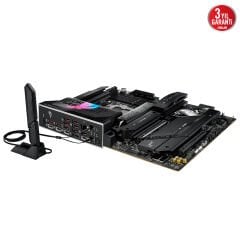ASUS ROG STRIX X870E-E GAMING WIFI AMD X870 AM5 DDR5 8000 HDMI 2xUSB4 5x M2 USB3.2 WiFi 7 + BT AURA RGB 5Gbit LAN ATX 18+2+2 Güç Aşamaları, Çift USB4, USB 20G PD 3.0 ile 30W a kadar USB Çıkışı