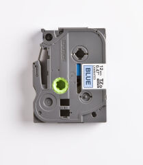 BROTHER P-TOUCH TZE-531 TZE-TAPE 12MM MAVİ ÜZERİNE SİYAH LAMİNASYONLU ETİKET