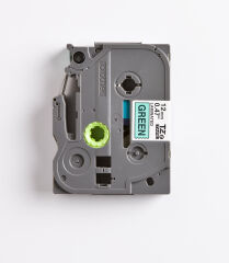 BROTHER P-TOUCH TZE-731 TZE-TAPE 12MM YEŞİL ÜZERİNE SİYAH LAMİNASYONLU ETİKET