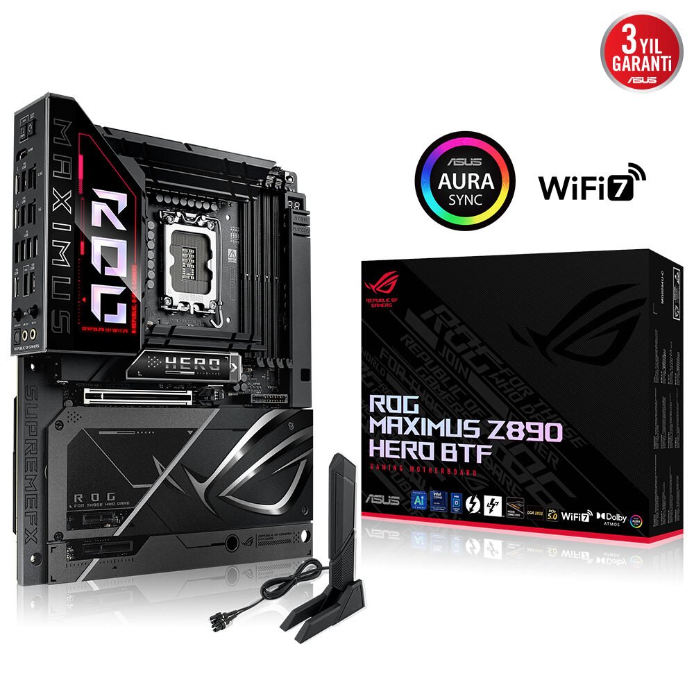 ASUS ROG MAXIMUS Z890 HERO BTF Intel Z890 LGA 1851 (Socket V1) ATX ANAKART
